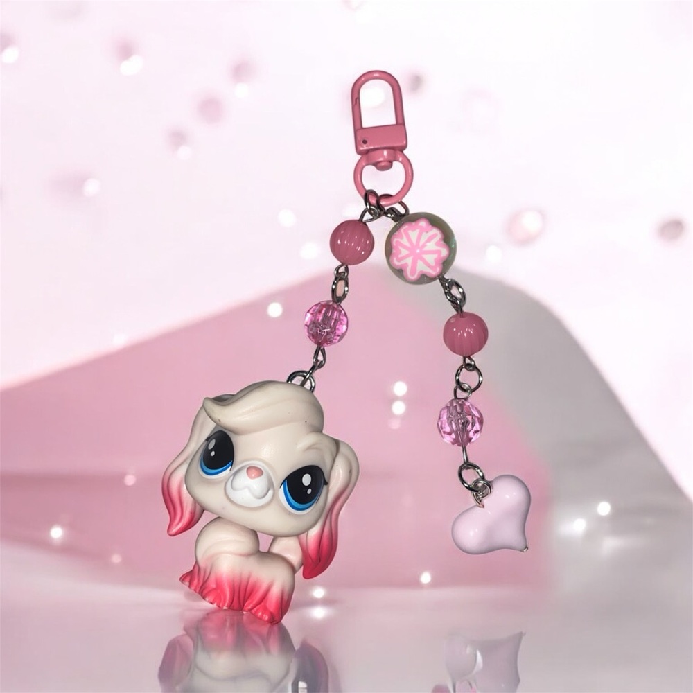 Littlest Pet Shop Handmade LPS Keychain | Vintage Style with Love Spots 💖